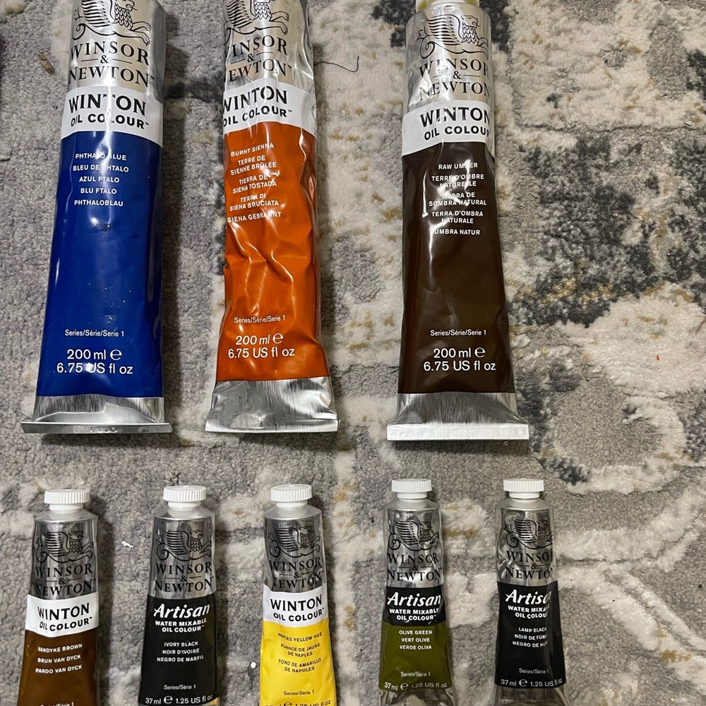 Winsor & Newton: Winton & Artisan Paint Bundle - 6.75floz and 1.25floz Tubes - Picture 3 of 7